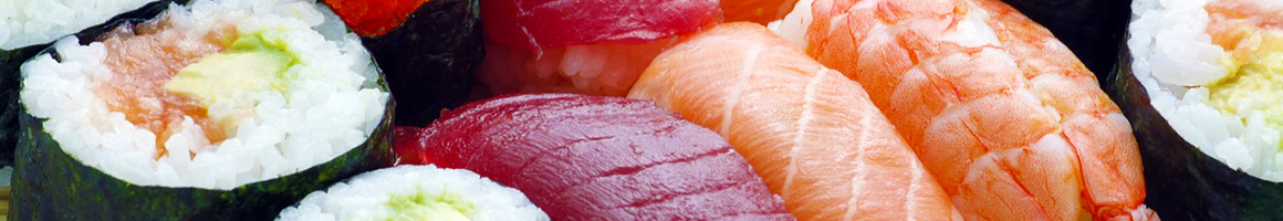 Eating Japanese Sushi at Hot Tuna Sushi Bar & Grille restaurant in Oldsmar, FL.